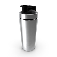 Stainless Steel Protein Shaker Bottle PNG & PSD Images