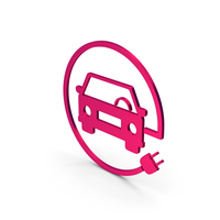 Symbol Electric Vehicle Charging Metallic PNG & PSD Images