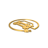 Gold Symbol Electric Vehicle Charging PNG & PSD Images