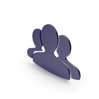 People Group Dark Blue Icon PNG & PSD Images