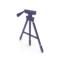 Tripod Dark Blue Icon PNG & PSD Images