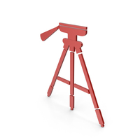Tripod Red Icon PNG & PSD Images