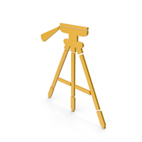 Tripod Yellow Icon PNG & PSD Images
