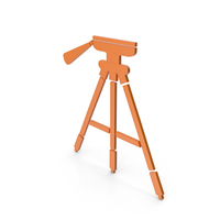 Tripod Orange Icon PNG & PSD Images