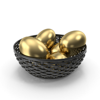 Bowl of Eggs Golden PNG & PSD Images