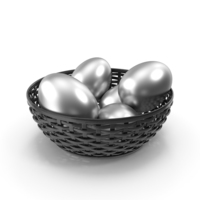 Bowl of Eggs Silver PNG & PSD Images