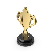 Win Trophy Award Cup Gold Label PNG & PSD Images