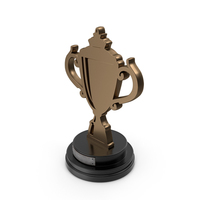 Win Trophy Award Cup Bronze Label PNG & PSD Images