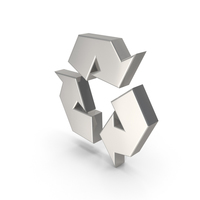 Recycling Icon Silver PNG & PSD Images