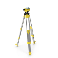 Survey Automatic Level on Tripod PNG & PSD Images