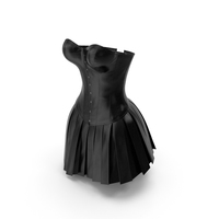 Leather Corset with Skirt PNG & PSD Images