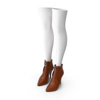 Leather Boots with Stockings PNG & PSD Images