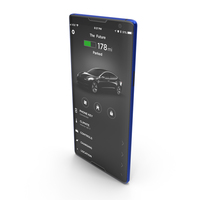 Tesla Phone Concept Blue PNG & PSD Images