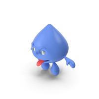 Water Drop Cartoon Mascot PNG & PSD Images