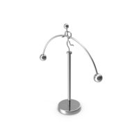 Weightlifter Stainless Steel Balancing Toy PNG & PSD Images