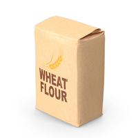 Wheat Flour Brown Paper Bag 5lb PNG & PSD Images