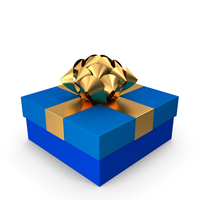 Gift Box Blue PNG & PSD Images
