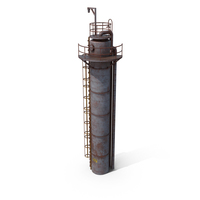 Oil Refinery Tower PNG & PSD Images