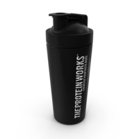The Protein Works Matte Black Protein Shaker PNG & PSD Images