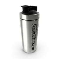 The Protein Works Stainless Steel Protein Shaker PNG & PSD Images