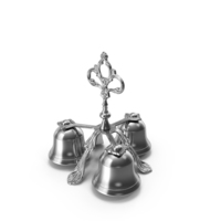 Three Sound Silver Handbell PNG & PSD Images