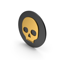 Skull Gold Icon PNG & PSD Images