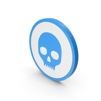 Icon Skull Blue PNG & PSD Images