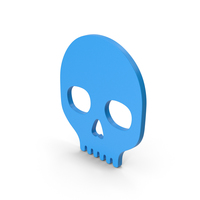 Symbol Skull Blue PNG & PSD Images