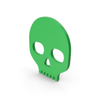 Symbol Skull Green PNG & PSD Images