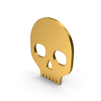 Symbol Skull Gold PNG & PSD Images