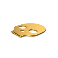 Gold Symbol Skull PNG & PSD Images