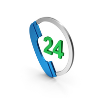 Symbol 24 Hours Phone Service PNG & PSD Images