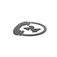 Black Symbol 24 Hours Phone Service PNG & PSD Images