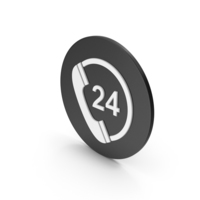 24 Hours Phone Service Icon PNG & PSD Images