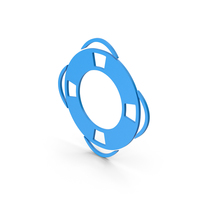 Symbol Life Saver Blue PNG & PSD Images