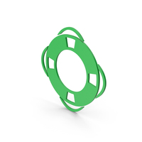Symbol Life Saver Green PNG & PSD Images