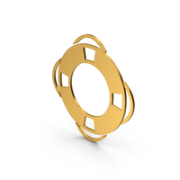 Symbol Life Saver Gold PNG & PSD Images