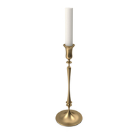 Gold Candlestick with Candle PNG & PSD Images