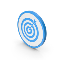 Icon Target Blue PNG & PSD Images