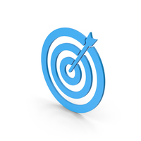 Symbol Target Blue PNG & PSD Images