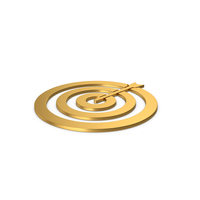 Gold Symbol Target PNG & PSD Images