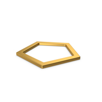 Gold Symbol Pentagon PNG & PSD Images
