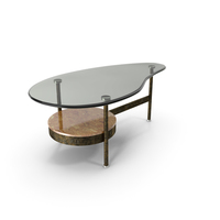Modern Glass And Marble Coffee Table PNG & PSD Images