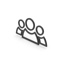 Symbol People Group Black PNG & PSD Images