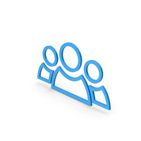 Symbol People Group Blue PNG & PSD Images