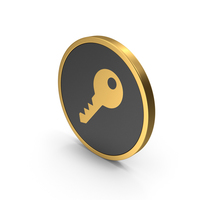 Gold Icon Key PNG & PSD Images