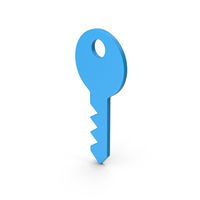 Symbol Key Blue PNG & PSD Images