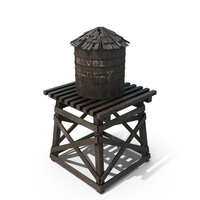Old Water Tower PNG & PSD Images