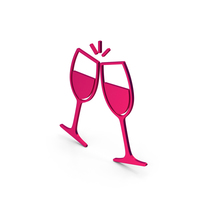 Symbol Clinking Glasses Metallic PNG & PSD Images