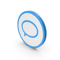 Icon Speech Bubble Blue PNG & PSD Images